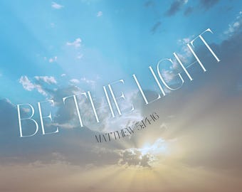 Sé la luz Arte digital cristiano Descarga