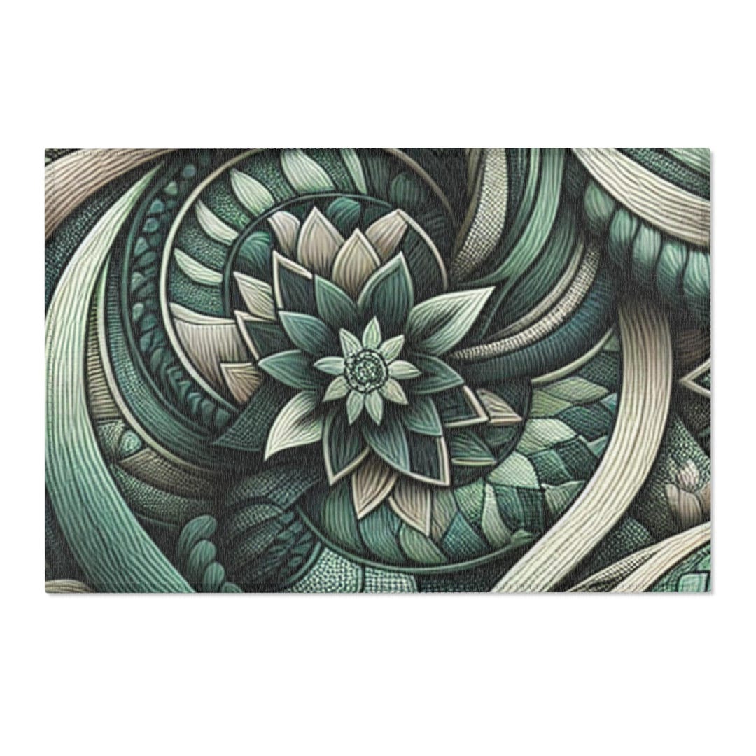 Peaceful Large Rug Peaceful Emerald Green Area Rug - Home Decor Nature Inspired Rug Large ...