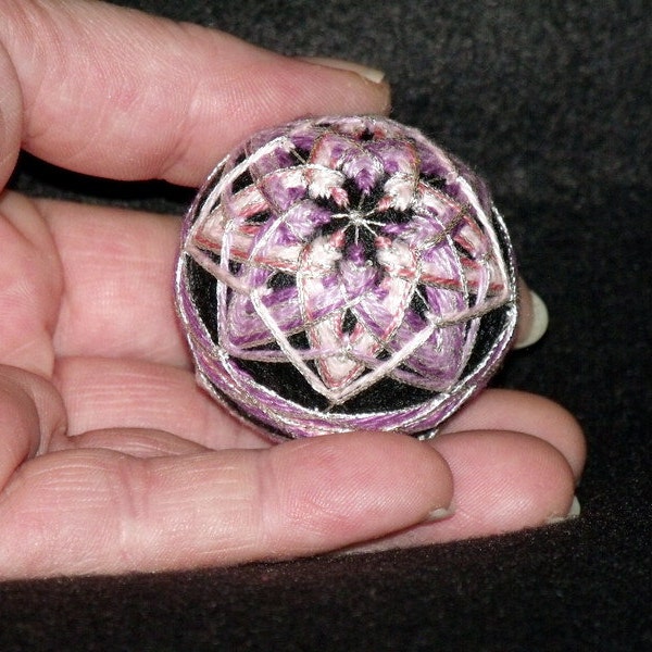 2-1/2" Diameter Poly Star Temari Ball-Japanese String Art-Embroidery Ball-Home Decor-Hand Stitching-OFG Team