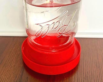 Mason Jar Chick-Safe Waterer Base- Button Quail and Small Poultry