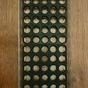 Quail Egg Tray Inserts, Standard/Jumbo, Set of 2 Holds 60 Eggs Total - Inserts Only Black