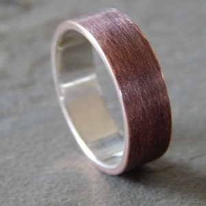 4 to 8 mm TEXTURED COPPER Band // Men's Wedding Ring // Women's Wedding Ring // Men's Wedding Band // Women's Wedding Band // Unique Band