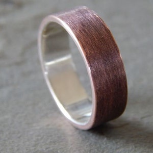4 to 8 mm TEXTURED COPPER Band // Men&#39;s Wedding Ring // Women&#39;s Wedding Ring // Men&#39;s Wedding Band // Women&#39;s Wedding Band // Unique Band