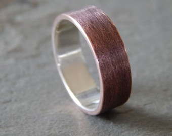 4 to 8 mm TEXTURED COPPER Band // Men's Wedding Ring // Women's Wedding Ring // Men's Wedding Band // Women's Wedding Band // Unique Band