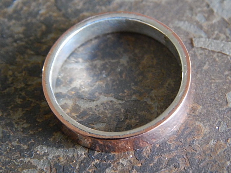 FUSED Silver /& Copper 4 to 8 mm Men/'s Wedding Ring Women/'s Wedding Ring Men/'s Wedding Band Women/'s Wedding Band Unique Band