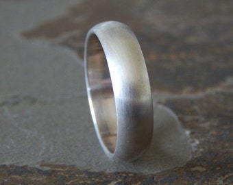 HEAVY TRADITIONAL Silver 6mm  // Men's Wedding Ring // Women's Wedding Ring // Men's Wedding Band // Women's Wedding Band // Unique Band