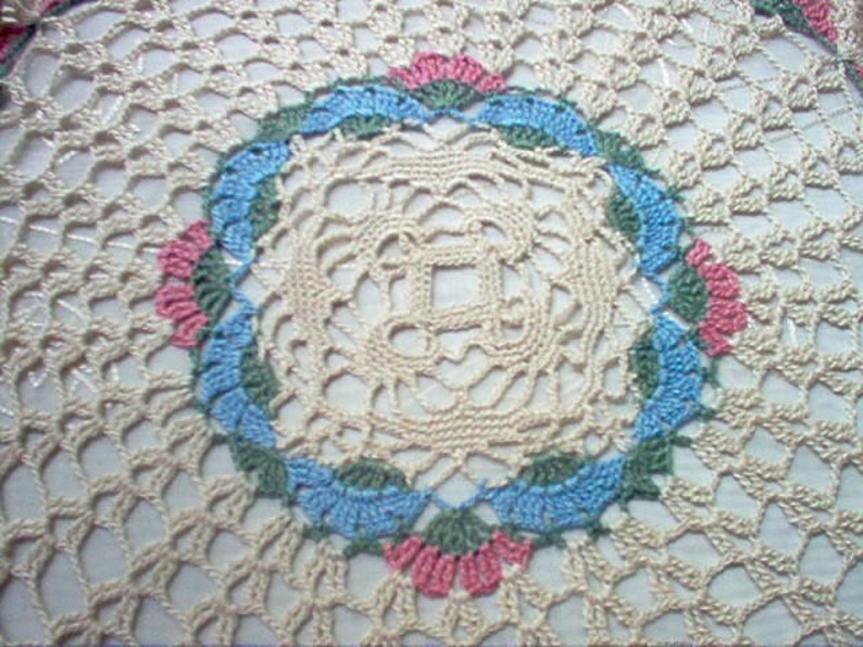 Morning Glory Ruffled Crochet Lace Thread Art Doily New Handmade image 5