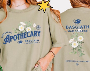Violet Sorrengail Apothecary Basgiath Romantasy T-Shirt, Book Lovers and Fourth Wing Fans Gifts