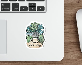 Cute Alligator Stickers for Florida Lover Stickers Alligator Sticker