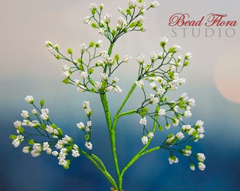 French beaded baby's breath (Gypsophila) pdf tutorial