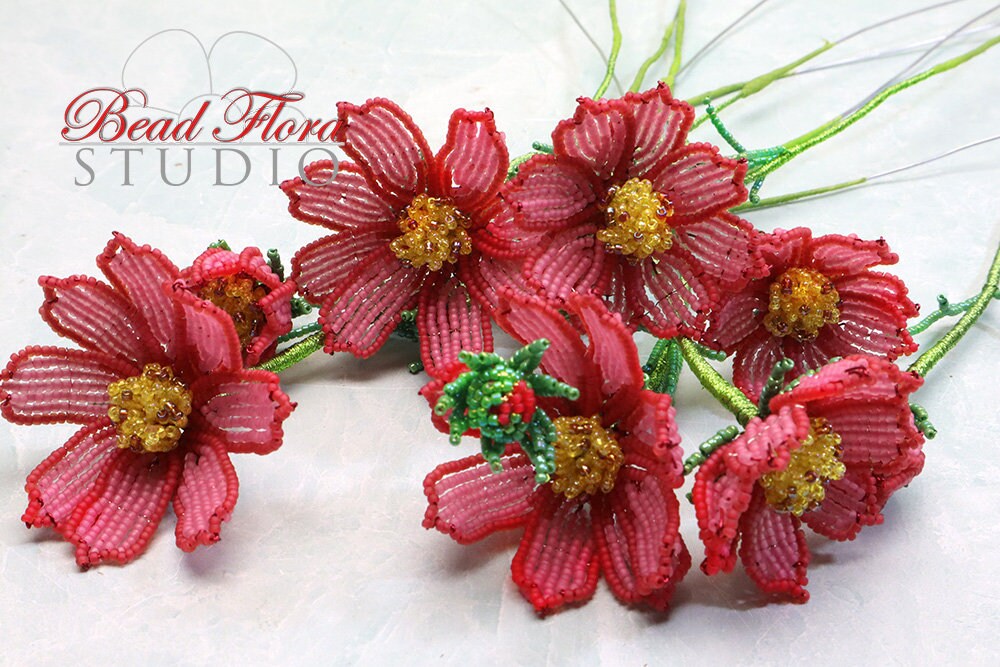 Video Course - French Beaded Cosmos - Etsy