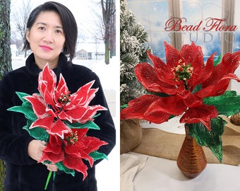 PDF - French beaded poinsettia