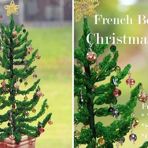 French beaded Christmas tree tutorial/pattern