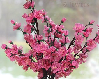 PDF- French beaded ornamental Cherry Blossoms