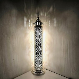 Elegante cilindervloerlamp - Marokkaans Turks geïnspireerde woondecoratie | Sfeerverlichting voor woonkamer