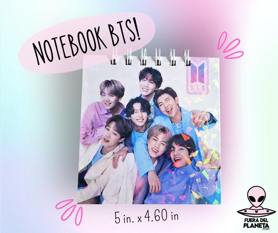 BTS Notebook 5 In. X 4.60 In - Etsy