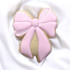 Bow Royal Icing Sugar Cookie