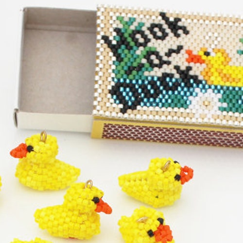 Bead Pattern 3D Mini Hook a Duck Matchbox Game Etsy