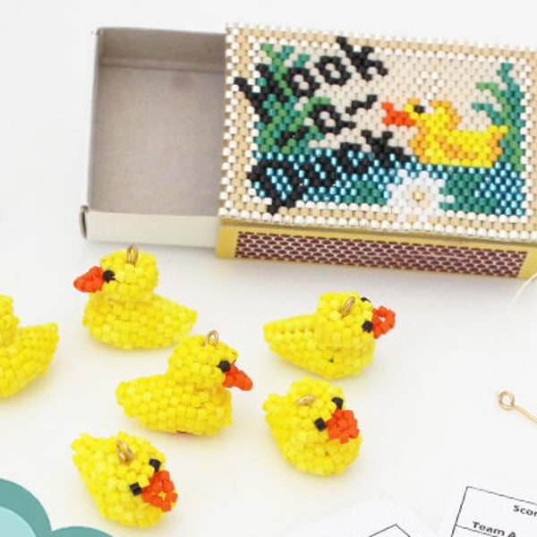 Bead Pattern: 3D Mini Hook a Duck Matchbox Game