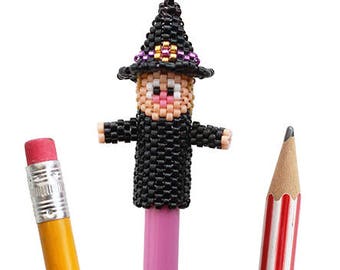 Bead Pattern: Witch Pencil or Pen Topper Pattern