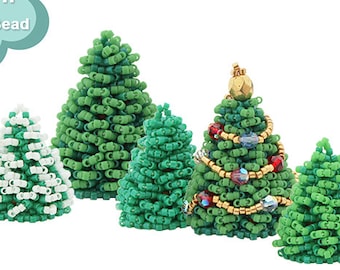 Bead Pattern: 3D Christmas Tree for Christmas Village Ornaments