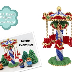 Bead Pattern: 3D Swinging Carousel Fairground Ornament Pattern