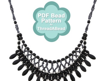 Bead Pattern: Ebony Dusk Necklace