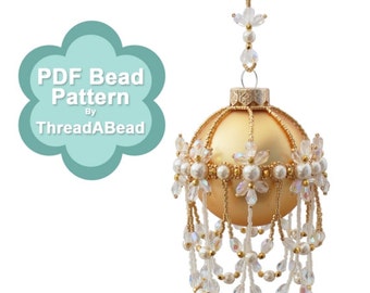 Bead Pattern: Edwardian Splenda Christmas Beaded Ornament