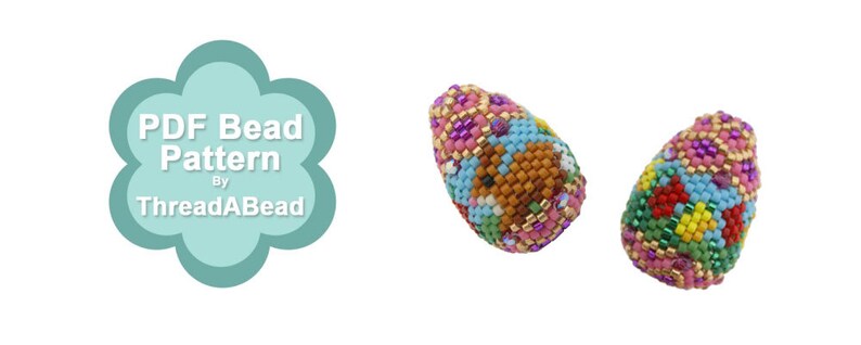 Bead Pattern: Mini Bejewelled Crystal Easter Egg image 1