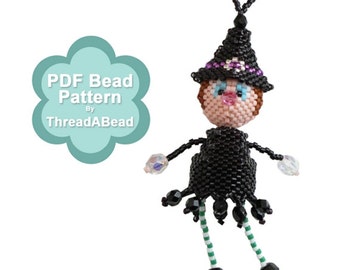 Bead Pattern: Wendabella - The Little Beaded Peyote Witch Doll