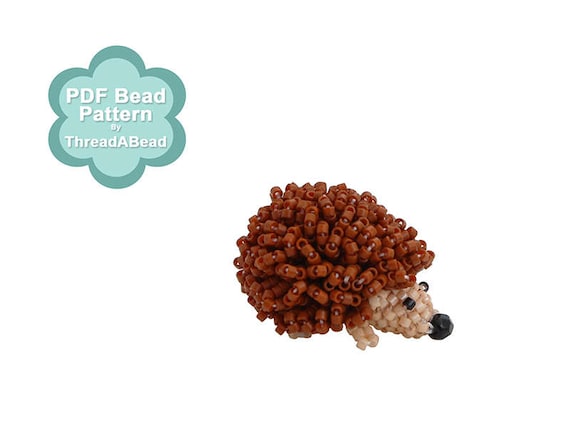 Bead Pattern 3D Beaded Harrison the Hedgehog Etsy