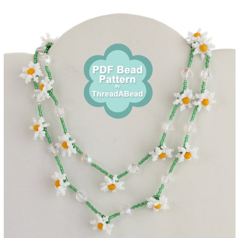 Bead Pattern: Daisy Chain Necklace image 1