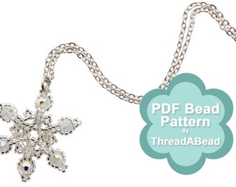 Bead Pattern: Quick Snowflake Necklace Pendant