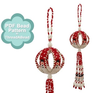 Bead Pattern: Snowman Parade Ball Christmas Ornament