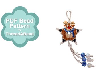 Bead Pattern: Reindeer Shooting Star