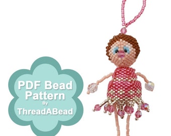 Bead Pattern: Crystabella - The Little Beaded Peyote Doll Ornament