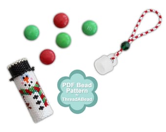 Bead Pattern: Snowman Tube Ornament Pattern