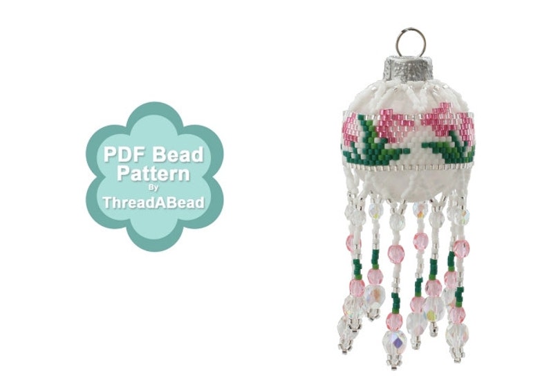 Bead Pattern Tulip Flower Bauble Ornament Etsy