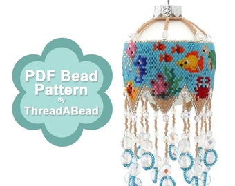 Bead Pattern: Under the Sea Large Beaded Ornament