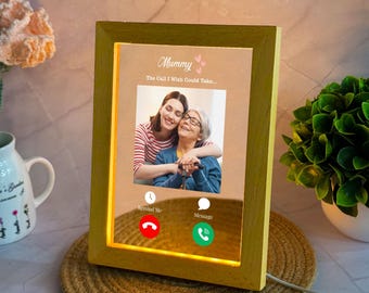 Personalized Photo LED Lamp, Custom Mom Gift