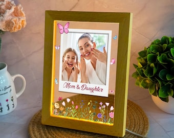 Personalized Photo LED Night Light, Custom Mother's Day Gift