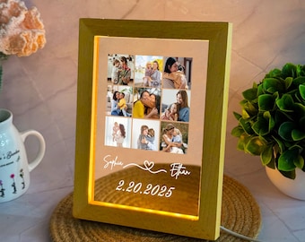 Personalized Photo LED Lamp, Mother's Day Gift for Mom