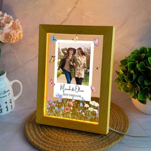 Benutzerdefinierte Nachtlicht Bester Freund Geschenke, Geburtstag Weihnachtsgeschenk für Bestie Schwester Seelenverwandte, Geburtstagsgeschenk für sie, Freundschaft Leuchtschild