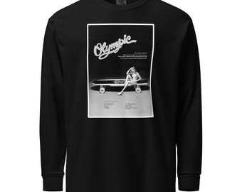 Olympic Skateboards Vintage Ad Garment-dyed heavyweight long-sleeve shirt