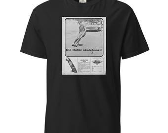 Hobie Skateboard Vintage Ad Unisex garment-dyed heavyweight t-shirt