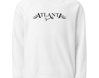 Atlanta Unisex organic raglan sweatshirt