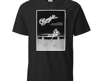Olympic Skateboard Vintage Ad Unisex garment-dyed heavyweight t-shirt