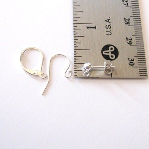 Peacock Keshi Pearl Asymmetric Earrings, Sterling Silver, 925 Ear Wire Options image 9