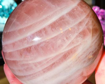 4.2" XL Rose Quartz Sphere