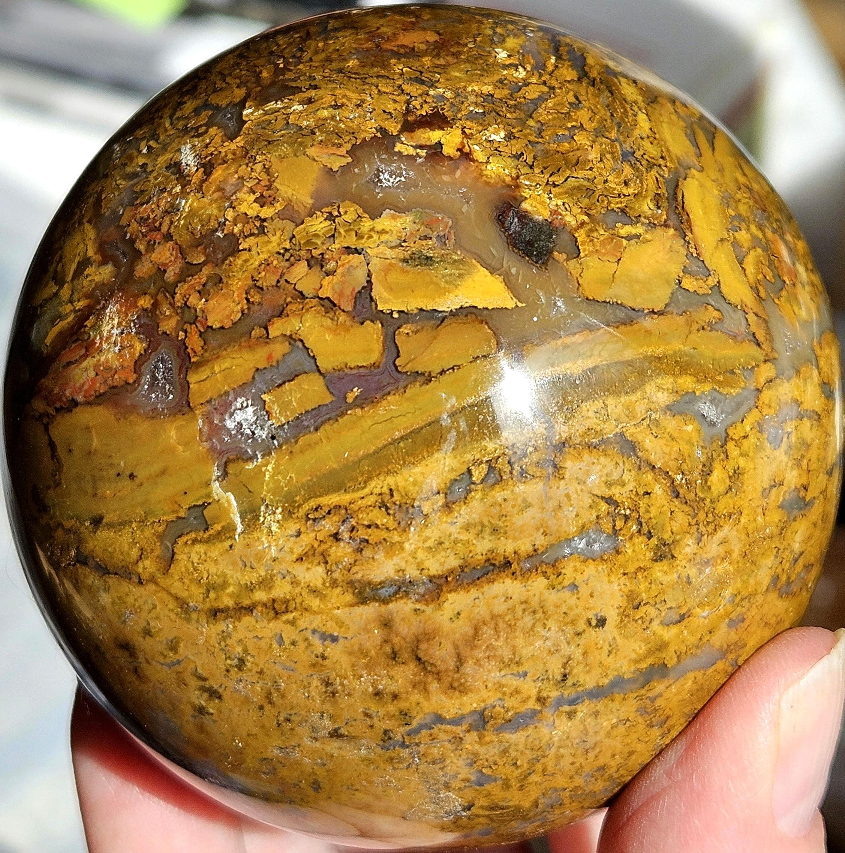Ibis Jasper Sphere - Etsy